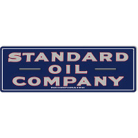 Standard Oil Company Motor Oil Metal Sign - 8" x 24"