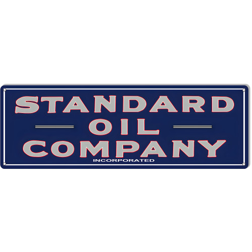 Standard Oil Company Motor Oil Metal Sign - 8" x 24"