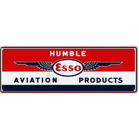 ESSO Humble Reproduction Motor Oil Metal Sign - 8" x 24"