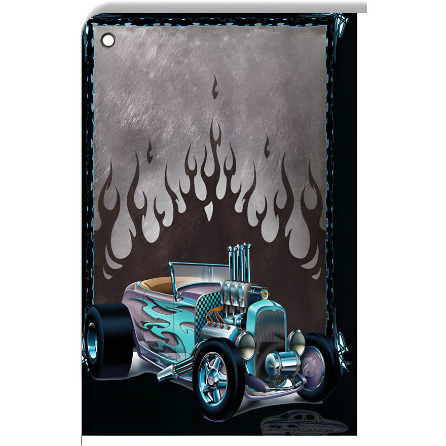 Hot Rod Flames Metal Sign - 12" x 18" Hot Rod Flames Metal Sign - 12" x 18"