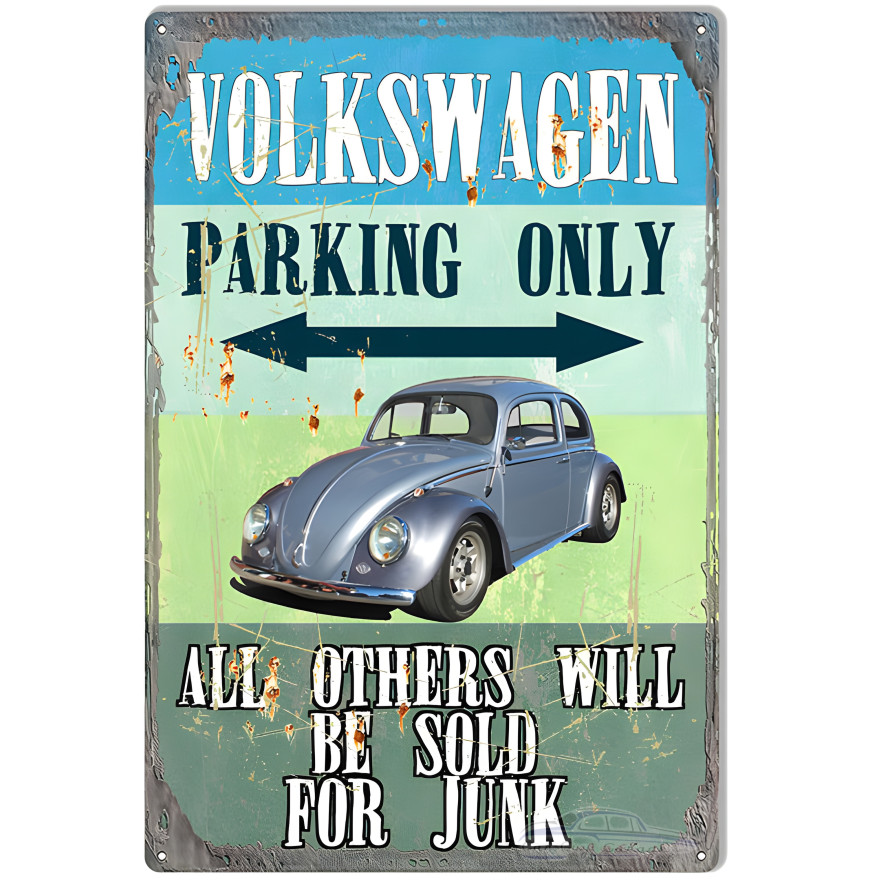 Volkswagen Parking Metal Sign - 12" x 18" Volkswagen Parking Metal Sign - 12" x 18"