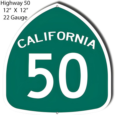 Highway 50 Metal Sign - 12