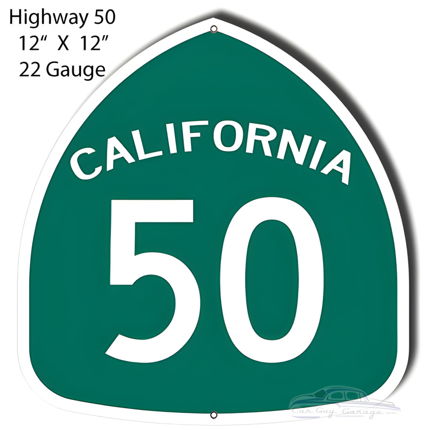 Highway 50 Metal Sign - 12" x 12" Highway 50 Metal Sign - 12" x 12"