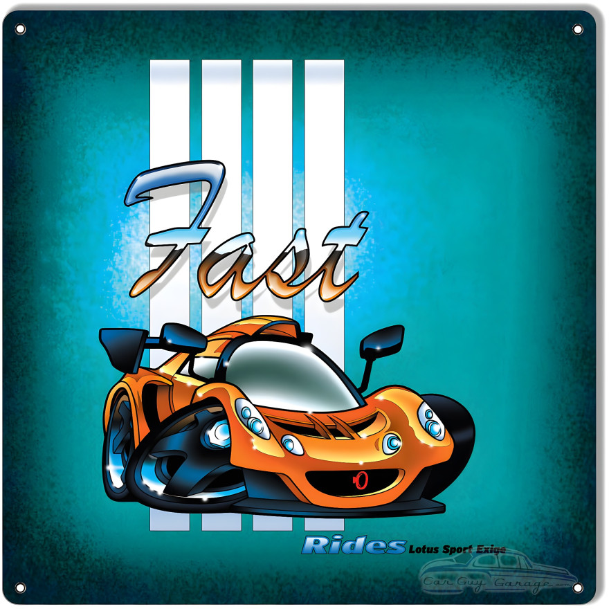Lotus Sport Exige Metal Sign - 12" x 12" Lotus Sport Exige Metal Sign - 12" x 12"