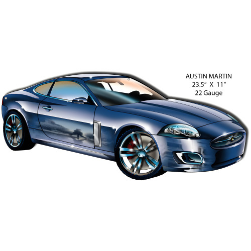 Aston Martin Metal Sign - 11" x 23.5"
