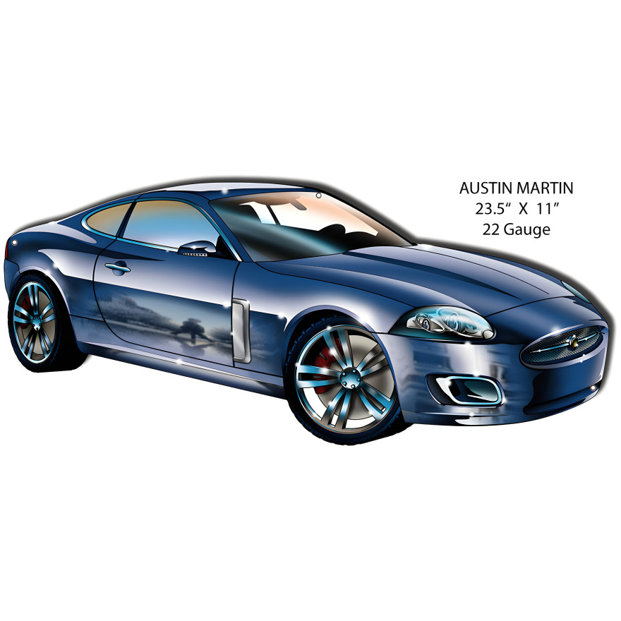 Aston Martin Metal Sign - 11" x 23.5" Aston Martin Metal Sign - 11" x 23.5"