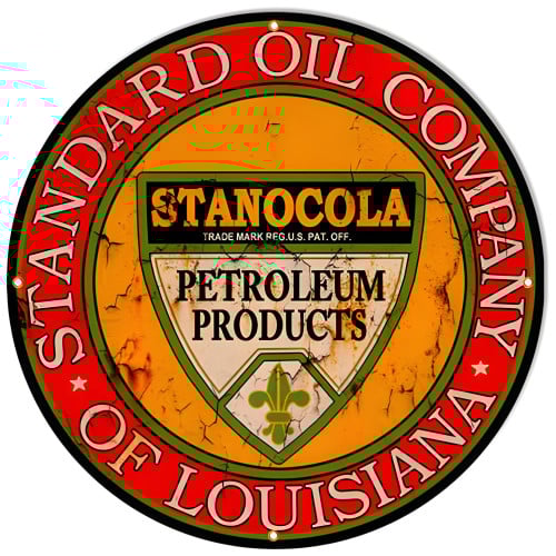 Standard Motor Oil Metal Sign - 30" Round