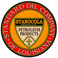 Standard Oil Company Reproduction Motor Oil Metal Sign - 24" round