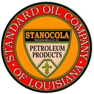 Standard Oil Company Reproduction Motor Oil Metal Sign - 24" round
