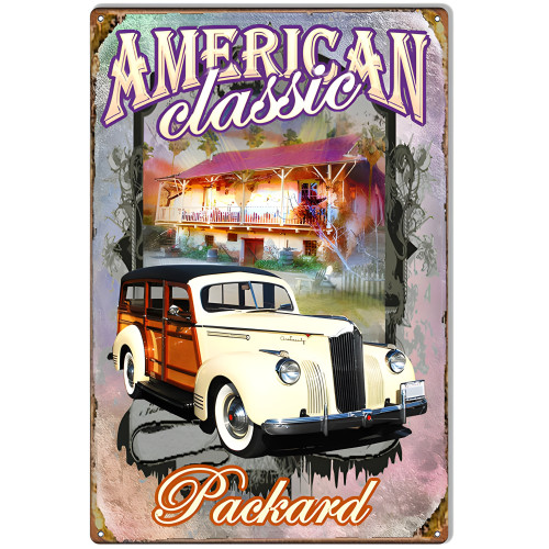 Packard Classic Metal Sign - 12" x 18"