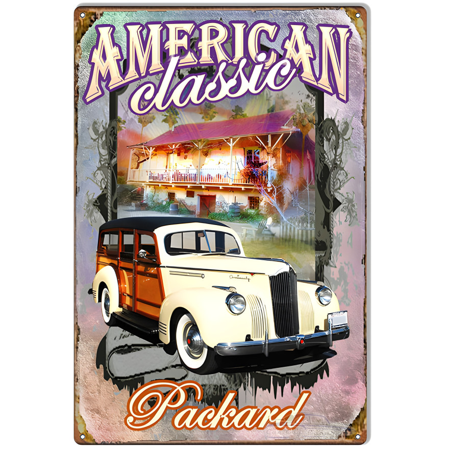 Packard Classic Metal Sign - 12" x 18" Packard Classic Metal Sign - 12" x 18"