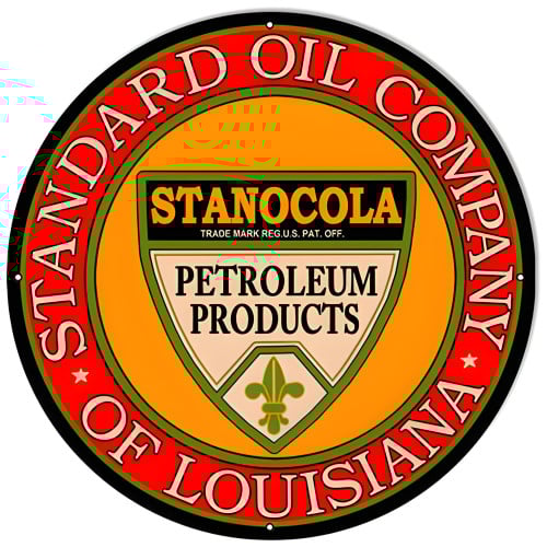 Standard Oil Company Gas Station Metal Sign - 18" x 18"