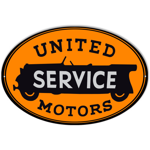United Motors Service Metal Sign - 11" x 18"