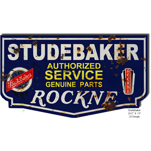 Studebaker Reproduction Metal Sign - 13" x 23.5"