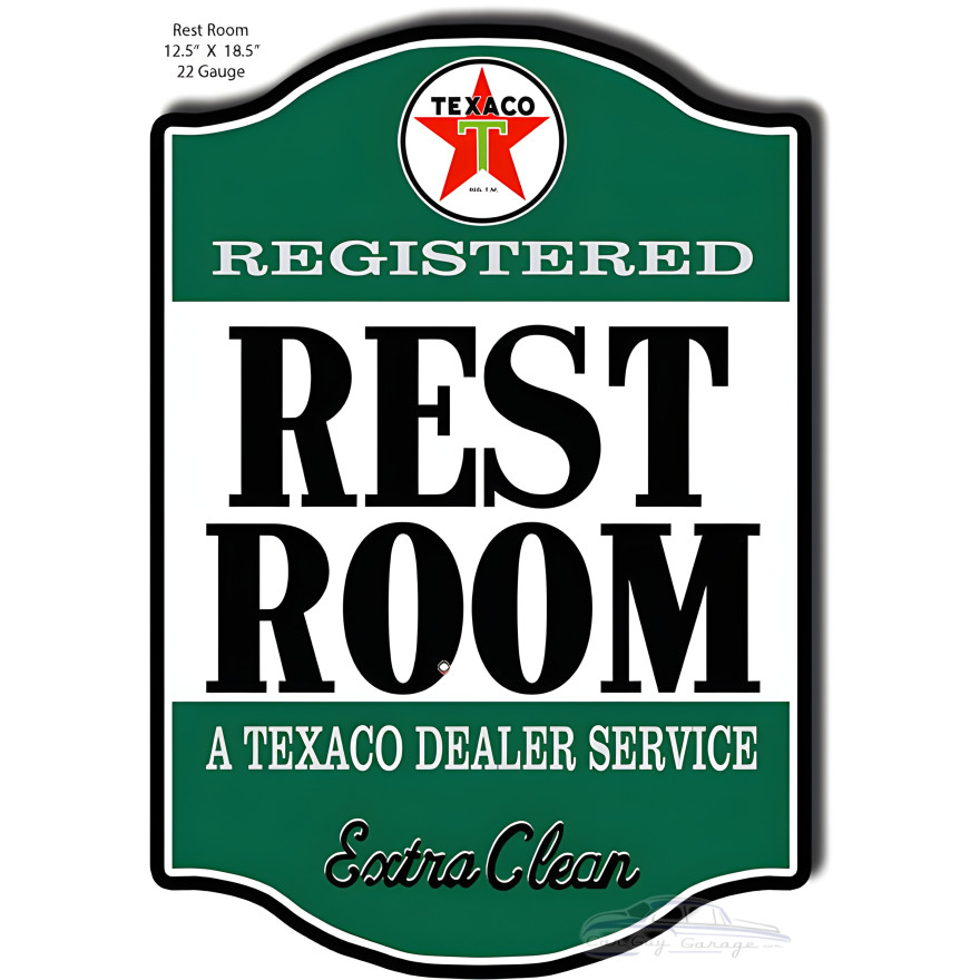 Registered Rest Room Metal Sign - 12.5" x 18.5" Registered Rest Room Metal Sign - 12.5" x 18.5"