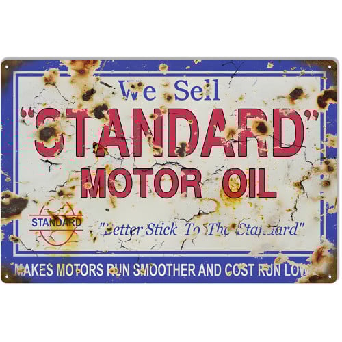 We Sell Standard Motor Oil Metal Sign - 16" x 24"