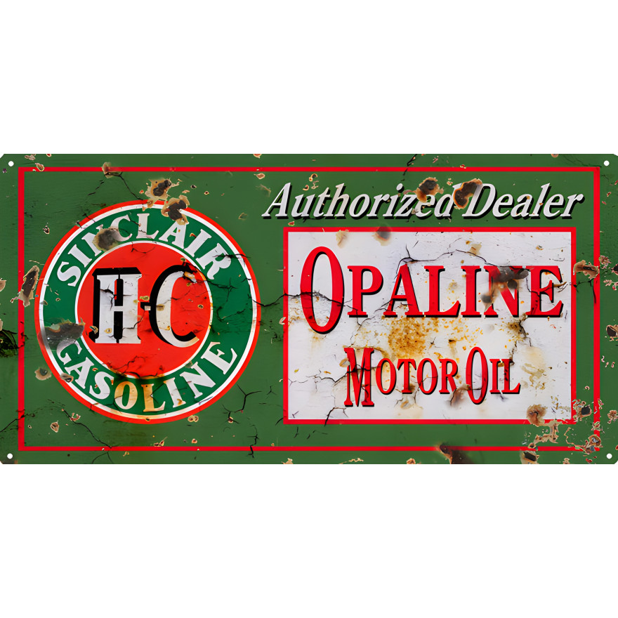 Sinclair Gasoline Reproduction Large Vintage Metal Sign - 16" x 24" Sinclair Gasoline Reproduction Large Vintage Metal Sign - 16" x 24"