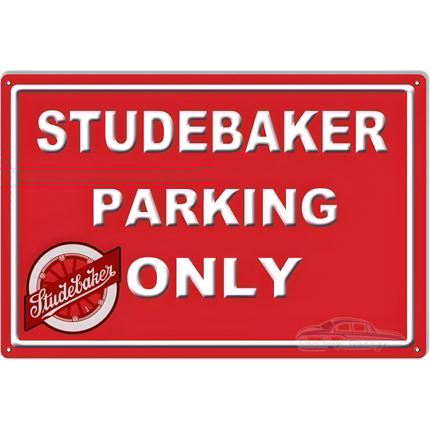 Studebaker Parking Red Garage Shop Metal Sign - 12" x 18" Studebaker Parking Red Garage Shop Metal Sign - 12" x 18"