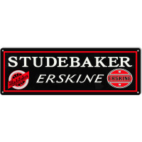 Studebaker Erskine Large Motor Oil Metal Sign - 8" x 24"