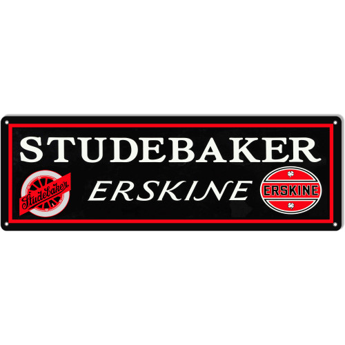 Studebaker Erskine Large Motor Oil Metal Sign - 8" x 24"