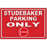 Studebaker Parking Only Metal Sign - 12" x 18"