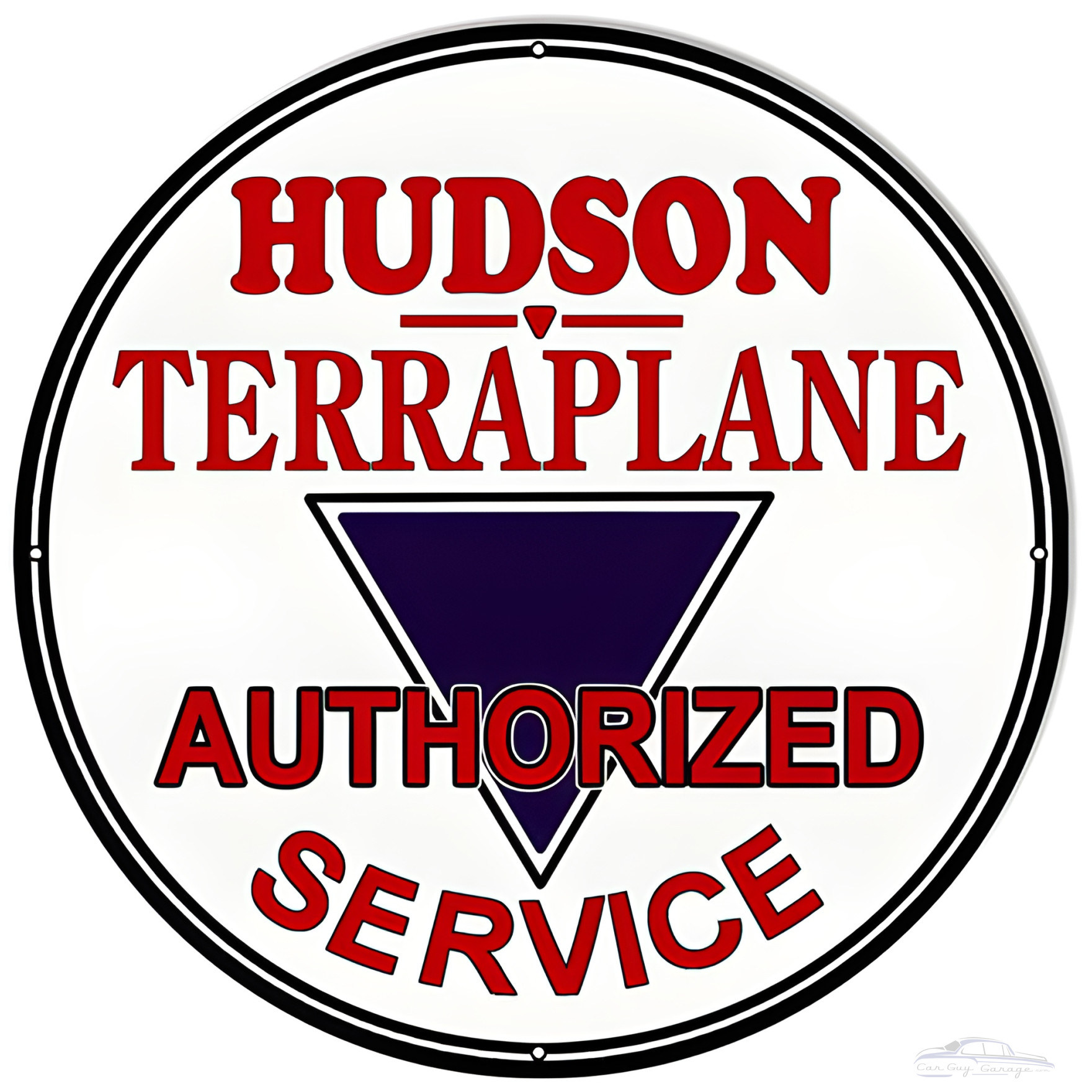 Hudson Terraplane Sign - 18 Inch Round Metal
