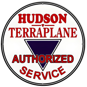 Hudson Terraplane Service Metal Sign - 24" Round