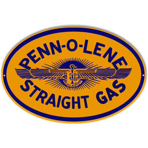 Penn-O-Lene Motor Oil Metal Sign - 11" x 18"