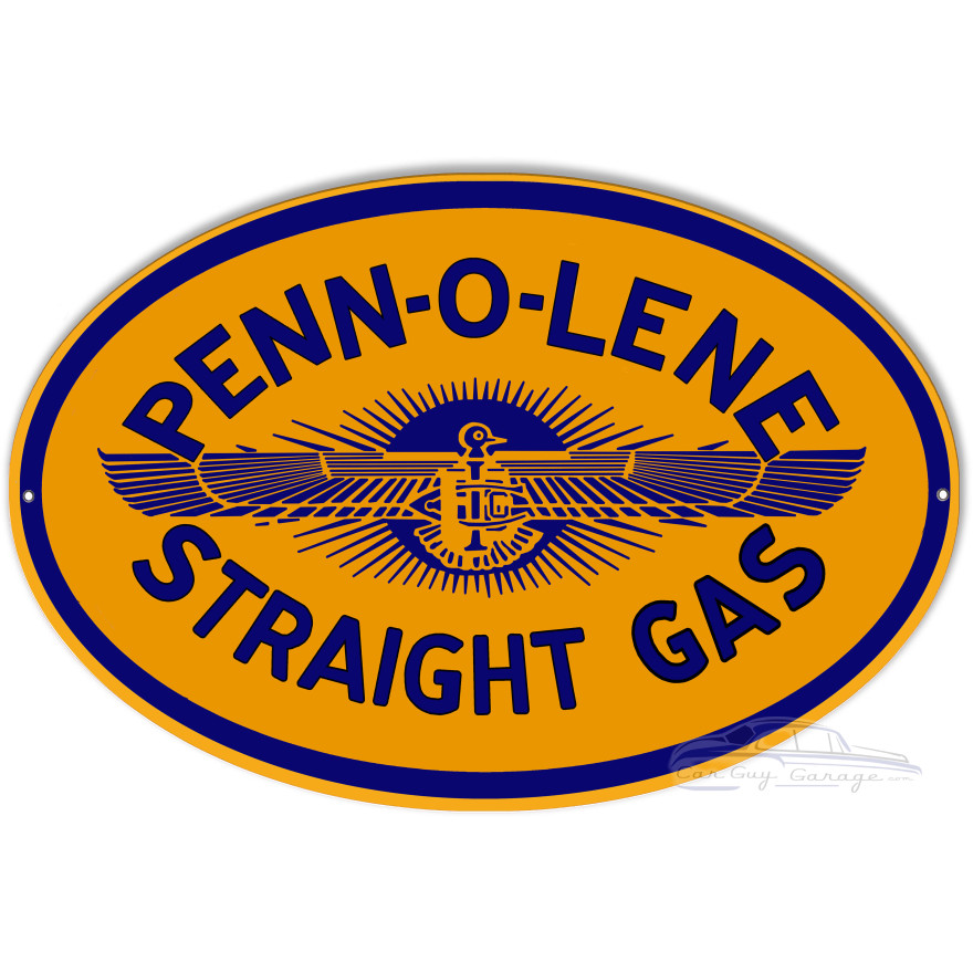 Penn-O-Lene Motor Oil Metal Sign - 11" x 18" Penn-O-Lene Motor Oil Metal Sign - 11" x 18"