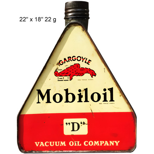 Gargoyle Mobiloil Reproduction Metal Sign - 18" x 22"