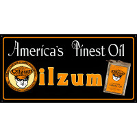 Oilzum Finest Oil Reproduction Garage Shop Metal Sign - 12" x 24"