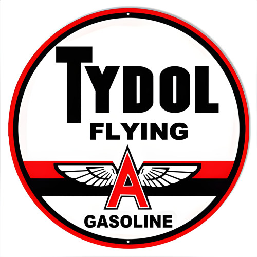 Tydol Flying Motor Oil Metal Sign - 18" Round
