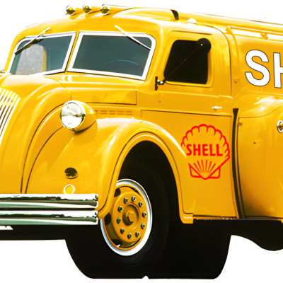 Shell Yellow Gas Shell Yellow Gas Truck Metal Sign - 11