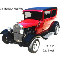 Hot Rod Model 31 Metal Sign - 18" x 24"