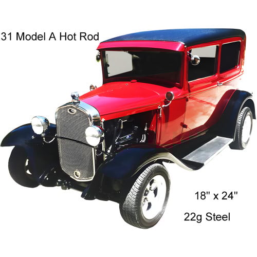 Hot Rod Model 31 Metal Sign - 18" x 24"