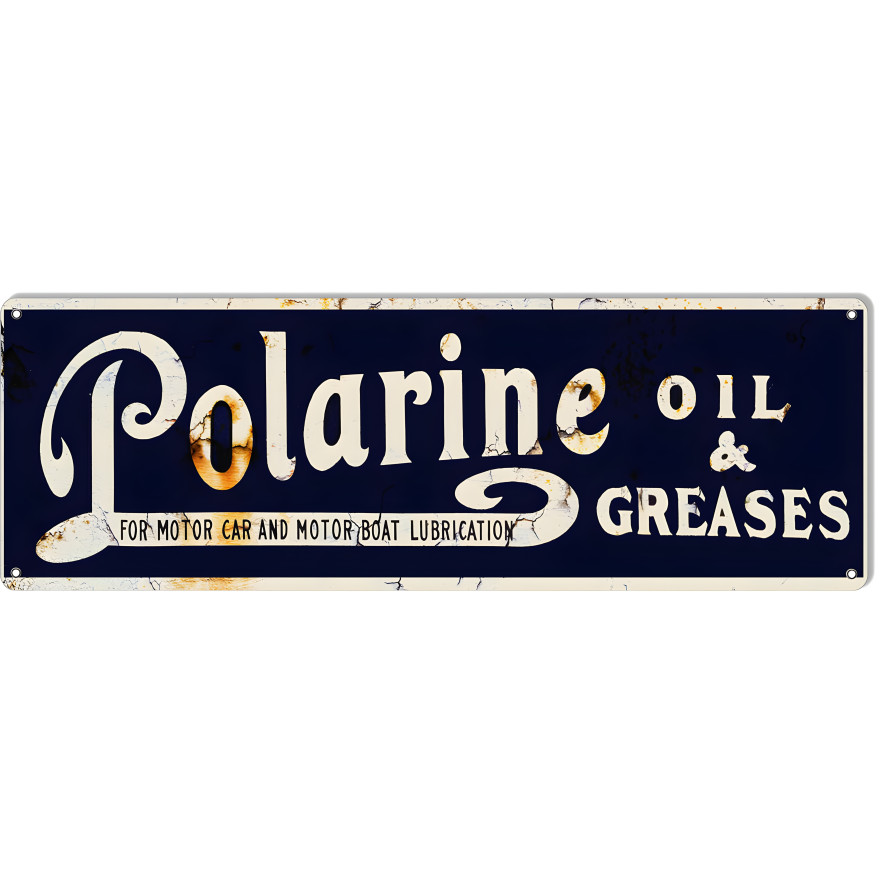 Polarine Grease Reproduction Vintage Motor Oil Metal Sign - 8" x 24" Polarine Grease Reproduction Vintage Motor Oil Metal Sign - 8" x 24"