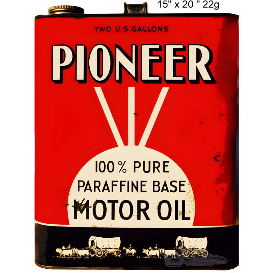 Pioneer Motor Oil Metal Sign - 15" x 20"
