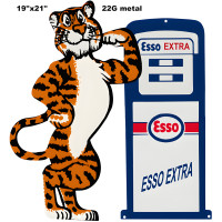 ESSO Extra Tiger Metal Sign - 19" x 21"