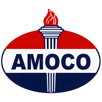 Amoco Reproduction Motor Oil Metal Sign - 18" x 23.5"