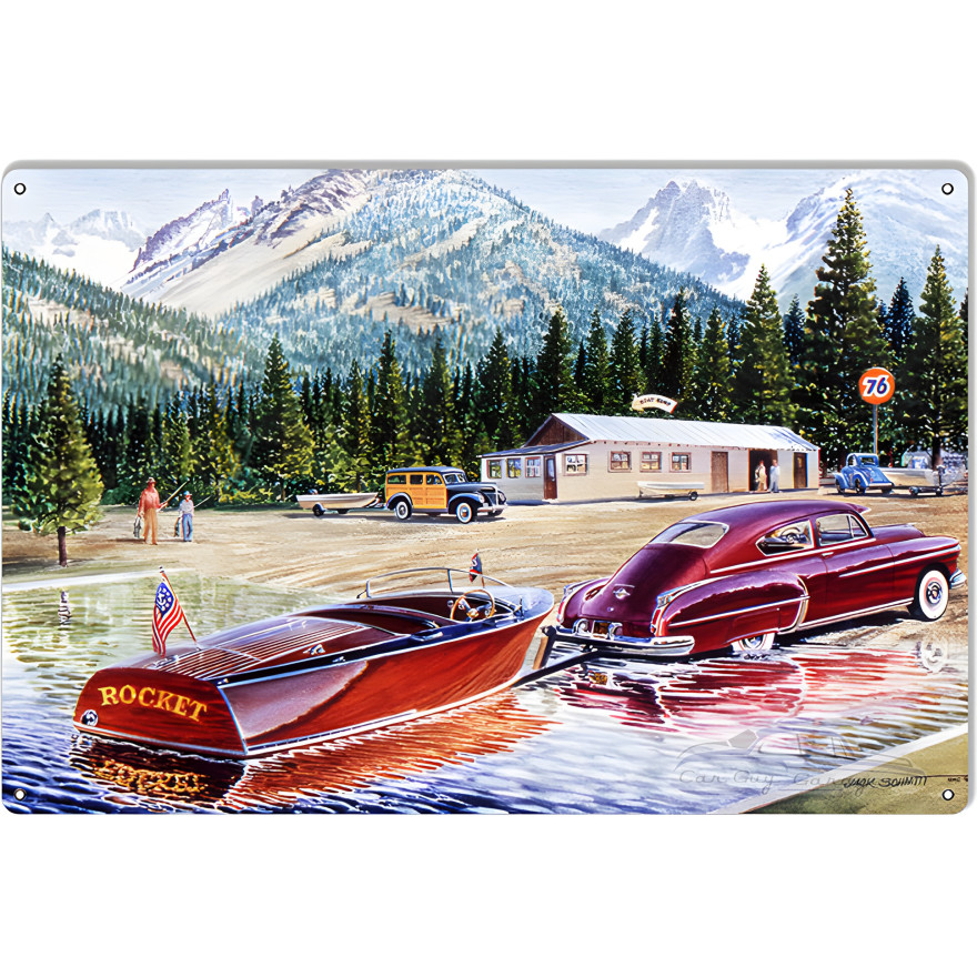 Deuce Coupe Car Reproduction Gas Station Metal Sign - 12" x 18" Deuce Coupe Car Reproduction Gas Station Metal Sign - 12" x 18"