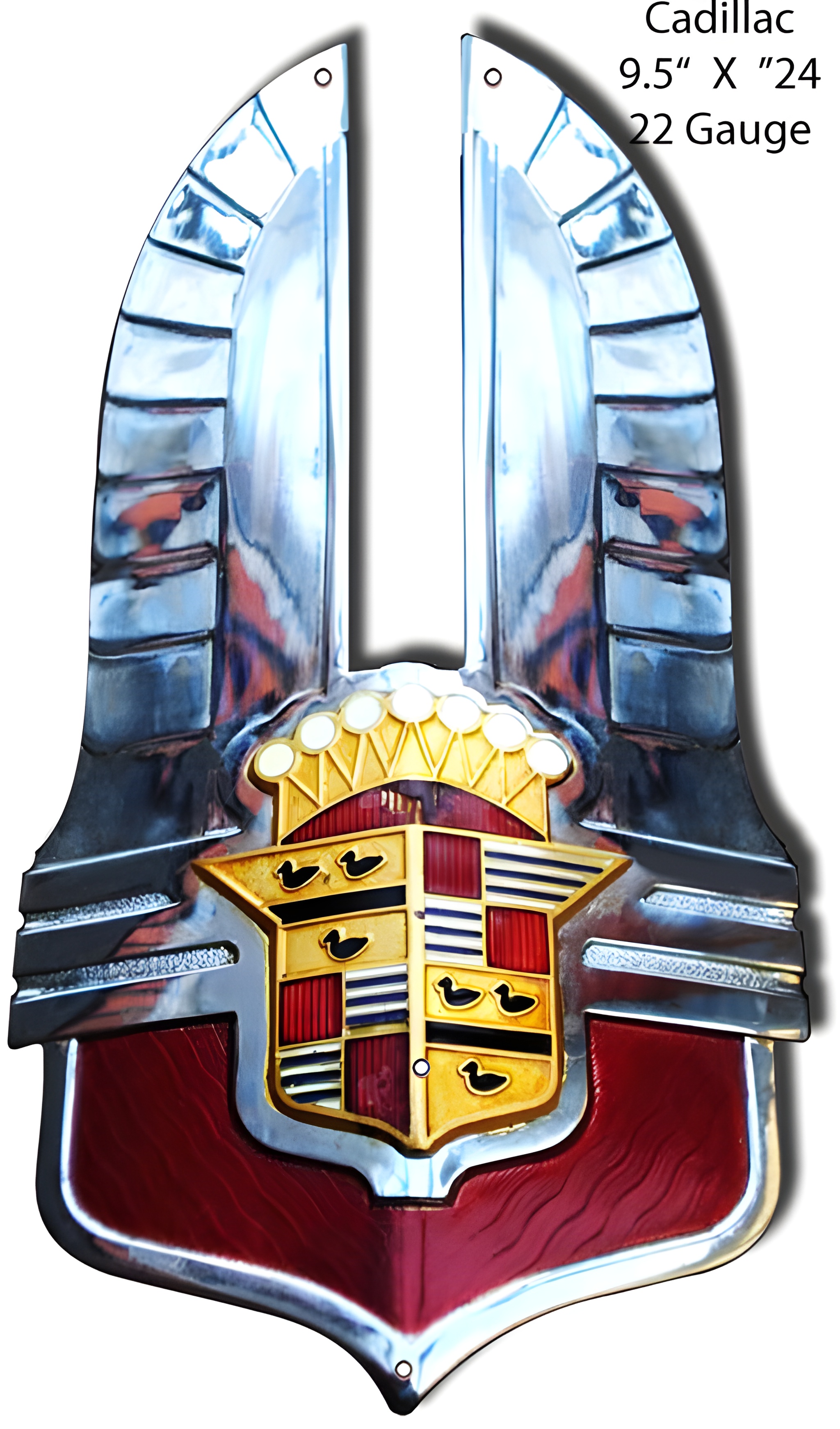 thumbnail image 2 of World Car Emblems Flat Black Metal Gunsight Hood Ornament – Anti-Aircraft Gun Style 2 of 3