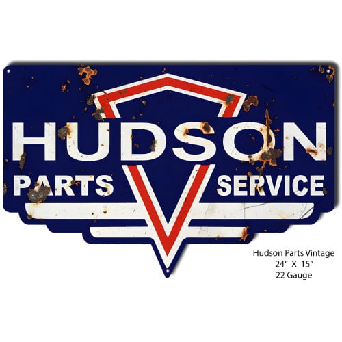 Hudson Motor Oil Metal Sign - 15" x 24"
