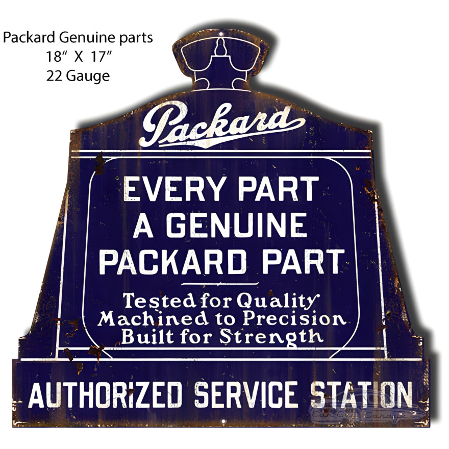 Packard Service Station Metal Sign - 17" x 18" Packard Service Station Metal Sign - 17" x 18"