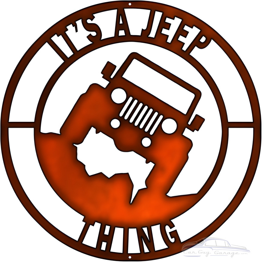 Its A Jeep Thing Metal Sign - 14" x 14" Its A Jeep Thing Metal Sign - 14" x 14"