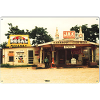 Mom And Pop Old Country Store Reproduction Nostalgic Metal Sign - 12" x 18"