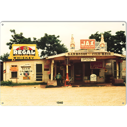 Mom And Pop Old Country Store Reproduction Nostalgic Metal Sign - 12" x 18"