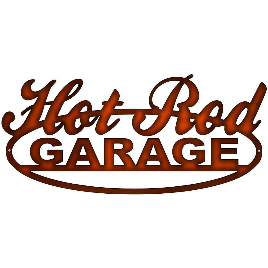 Hot Rod Garage Metal Sign - 10.5" x 23.5" Hot Rod Garage Metal Sign - 10.5" x 23.5"