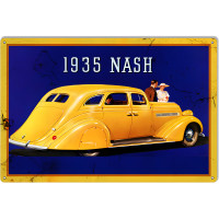 Nash Healey 1935 Series Reproduction Garage Shop Metal Sign - 12" x 18"