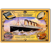 Vinolia Soap Nostalgic Reproduction Wall Art Metal Sign - 9" x 12"
