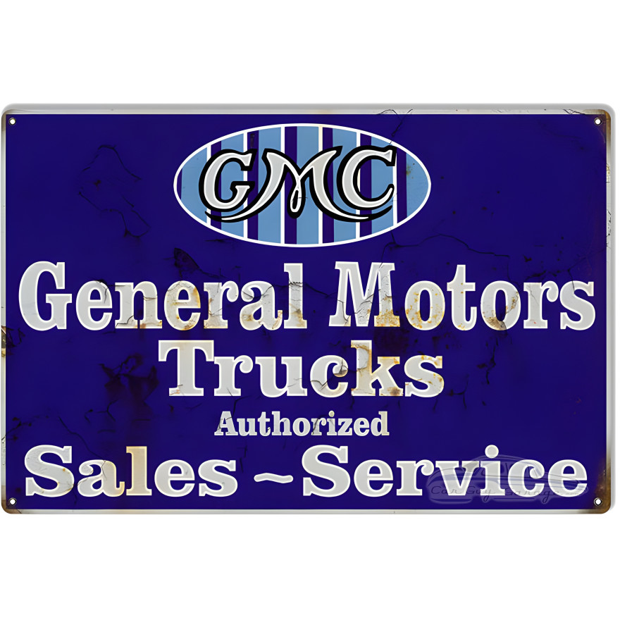 General Motors Trucks Vintage Looking Reproduction Metal Sign - 16" x 24" General Motors Trucks Vintage Looking Reproduction Metal Sign - 16" x 24"